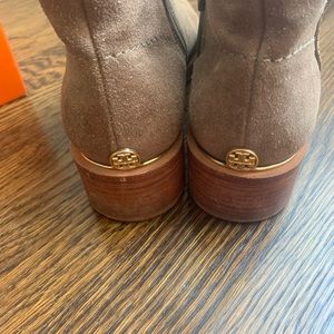 Tory Burch taupe booties